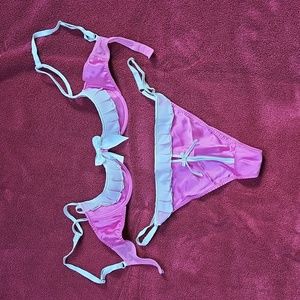 Naughty Janet Shelf Bra and Knickers set